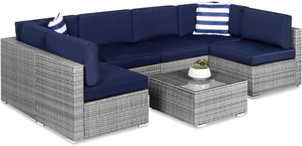 Best Choice Products 7-Piece Modular Outdoor Sectional Sofa Set