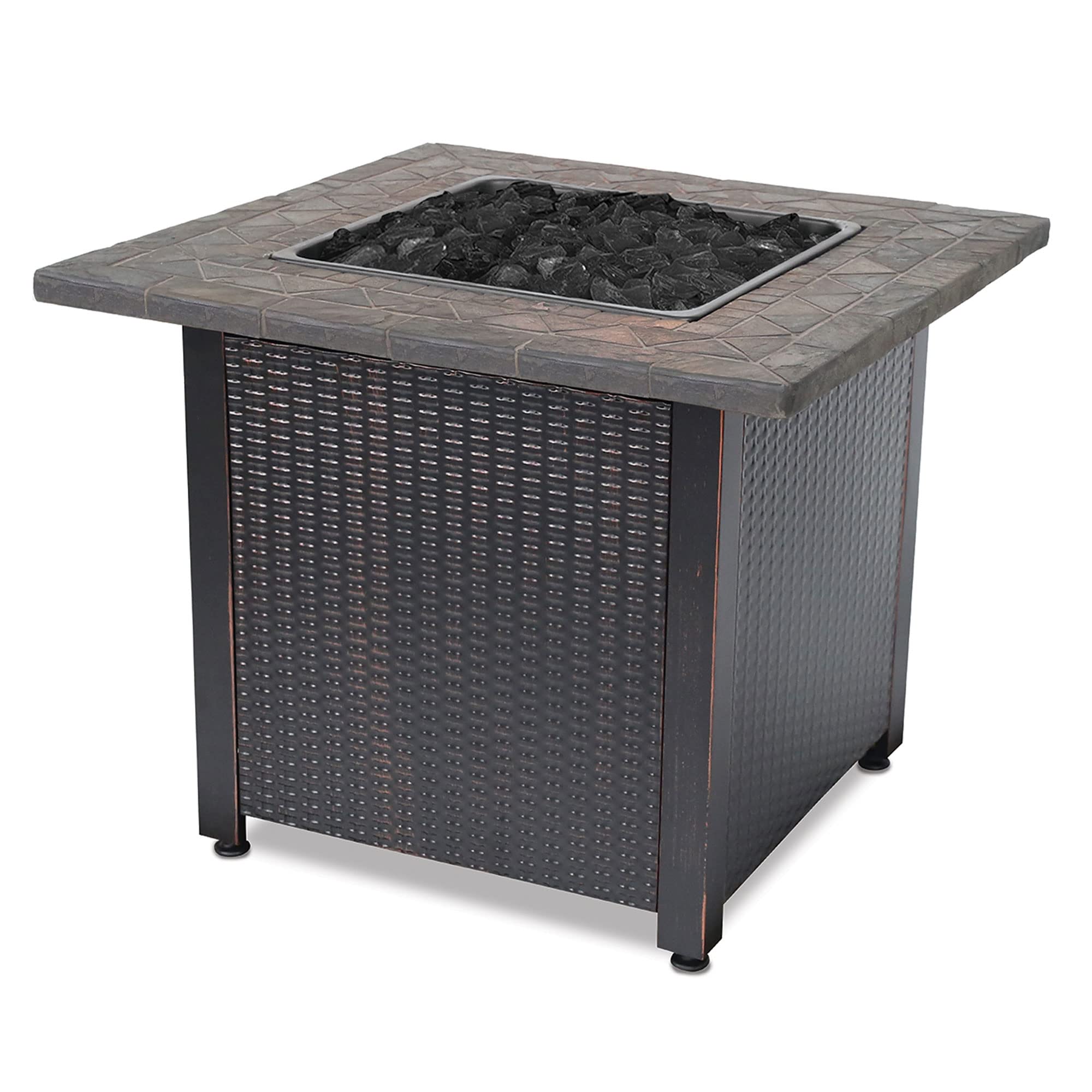 Bond Manufacturing 30-Inch Square Natural Gas Fire Pit Table