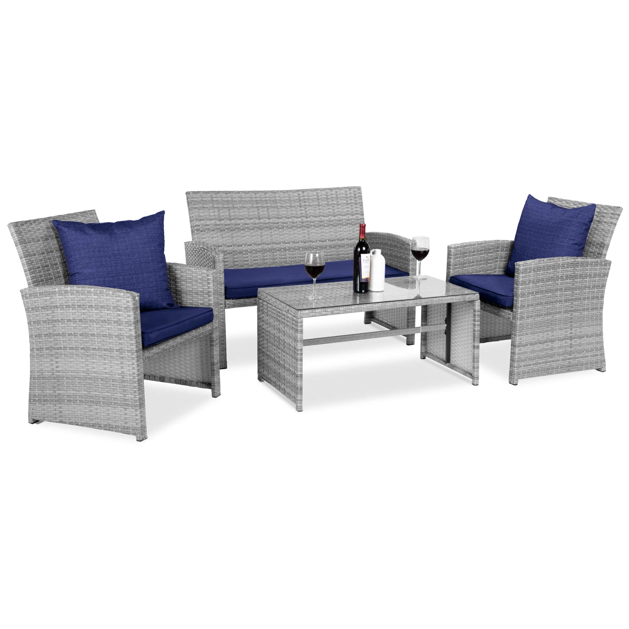 Crosley Furniture Bradenton 5-Piece Outdoor Wicker Dining Set