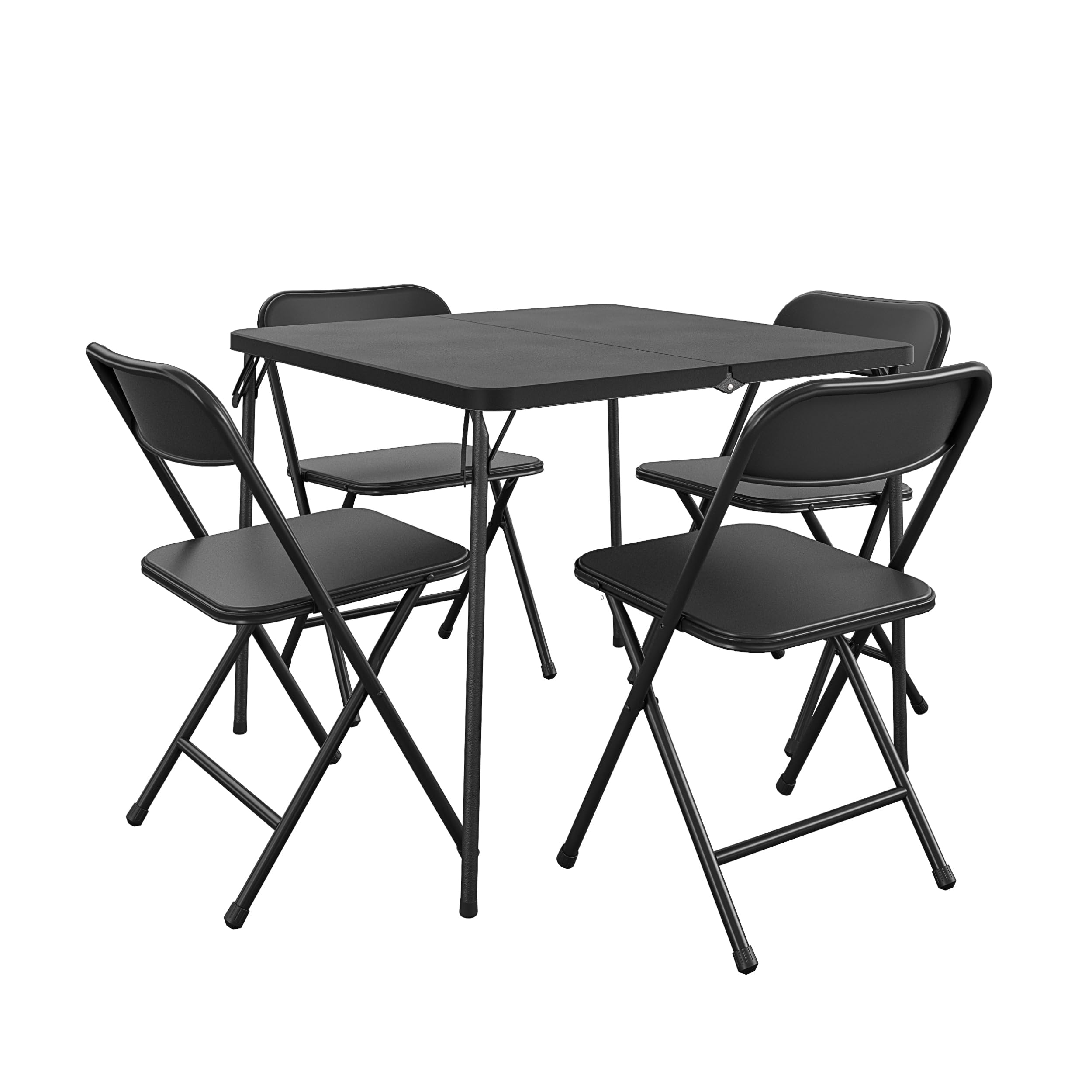 ECR4Kids Resin 5-Piece Folding Kiddie Table and Chair Set