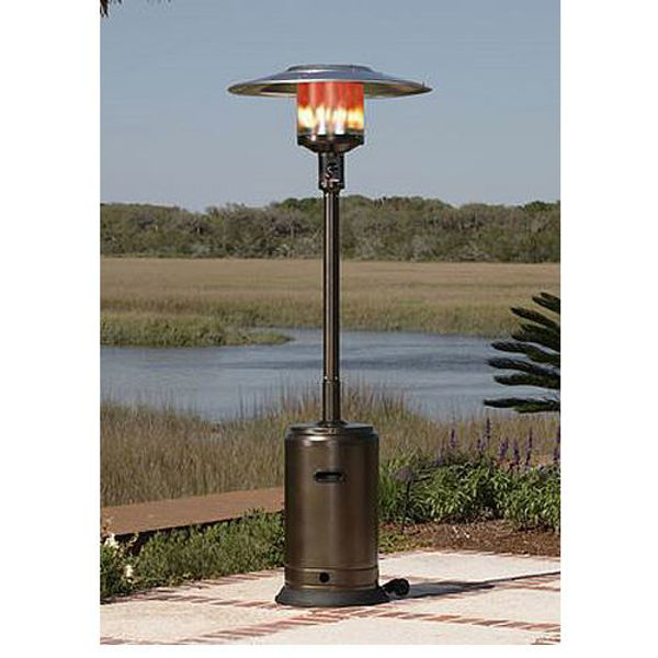 Fire Sense 46,000 BTU Commercial Patio Heater, Hammer Tone Bronze