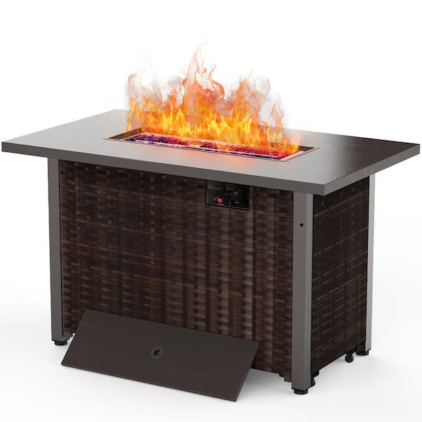 Firetainment 60-Inch Outdoor Gas Fire Pit Table