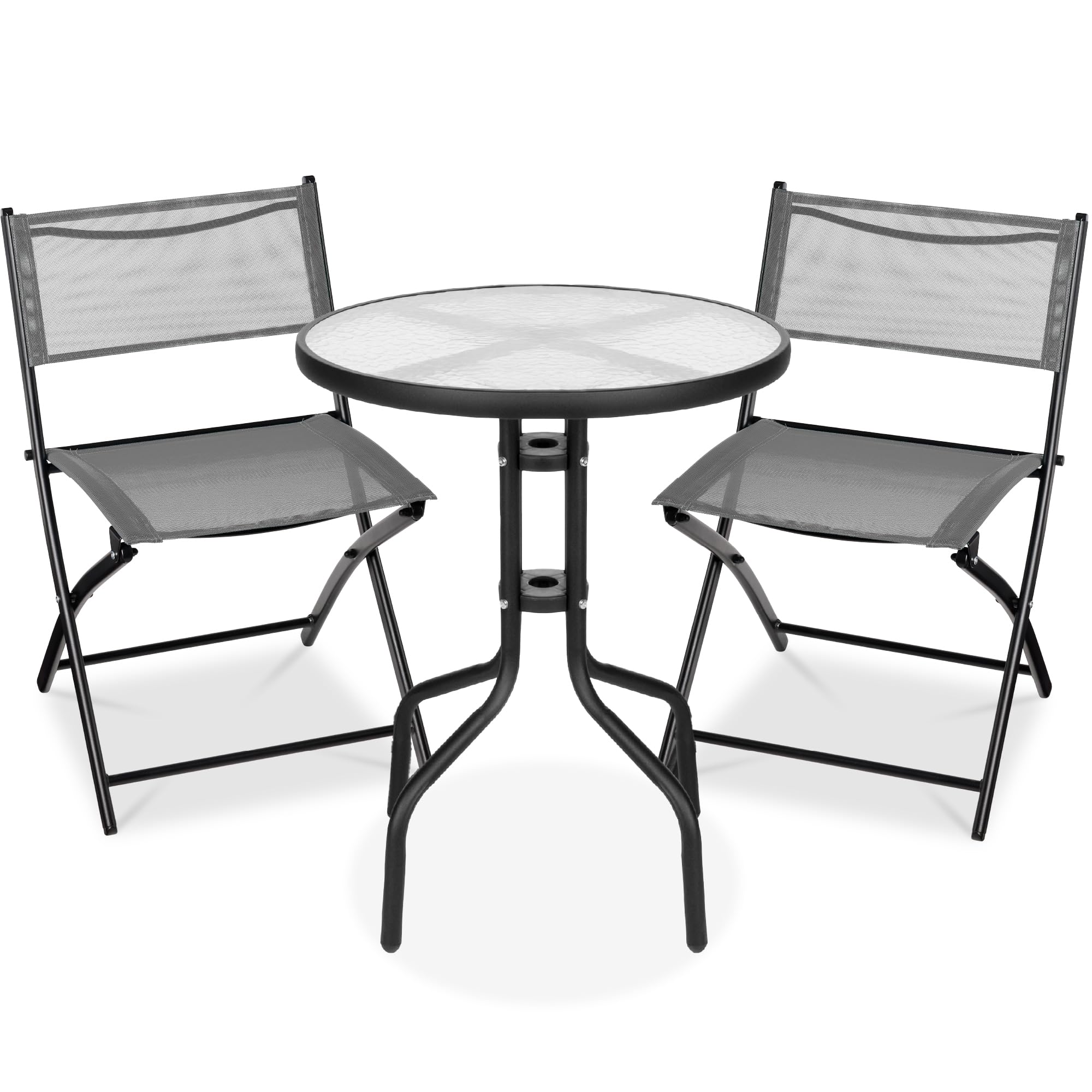 Flash Furniture Lila 5-Piece Dark Chocolate Rattan Outdoor Dining Set