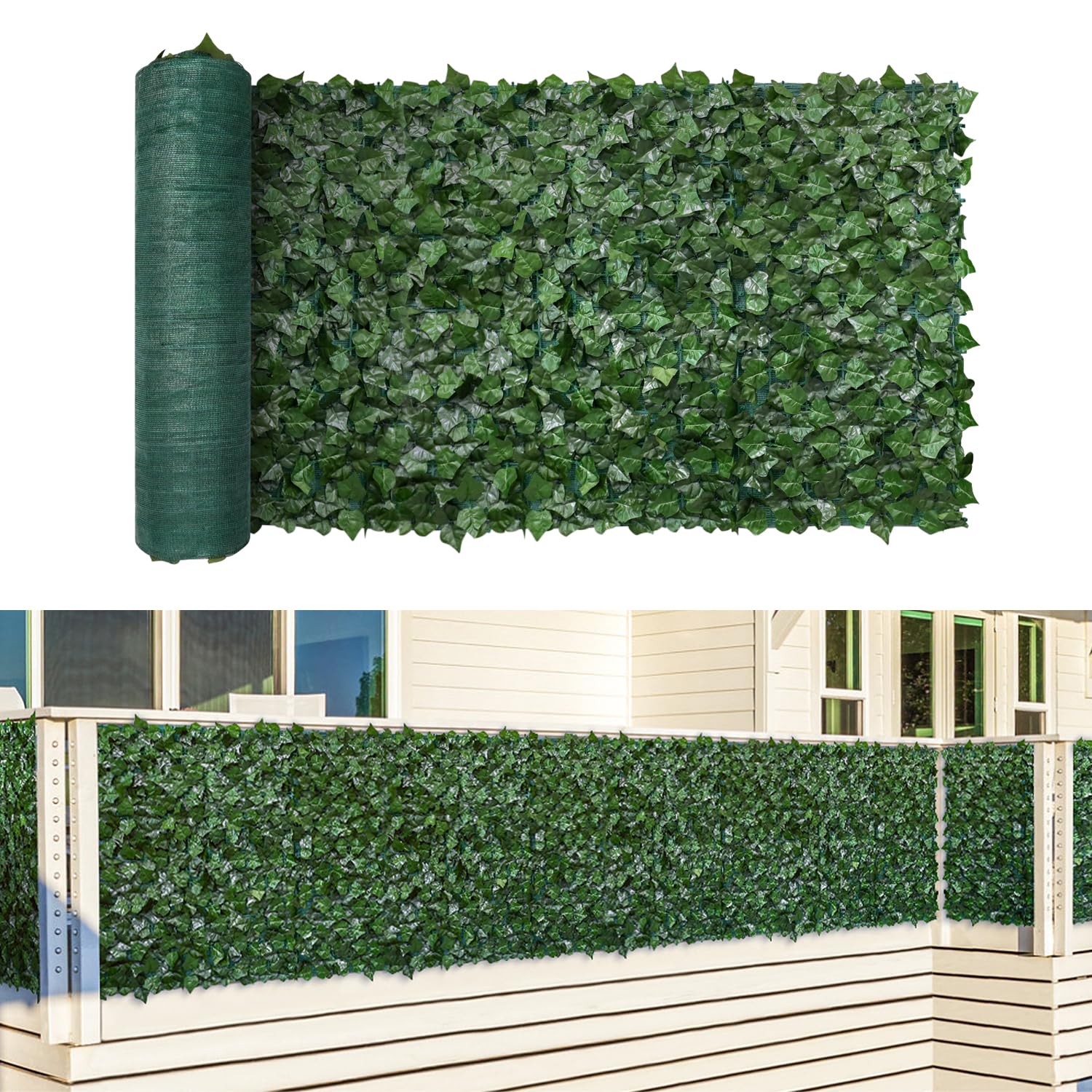 GBRAND Artificial Ivy Privacy Screen Fence 4x8 ft