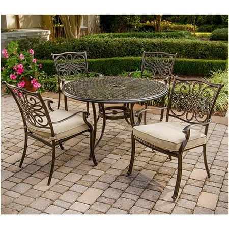 Hanover Traditions 5-Piece Outdoor Deep Seating Set