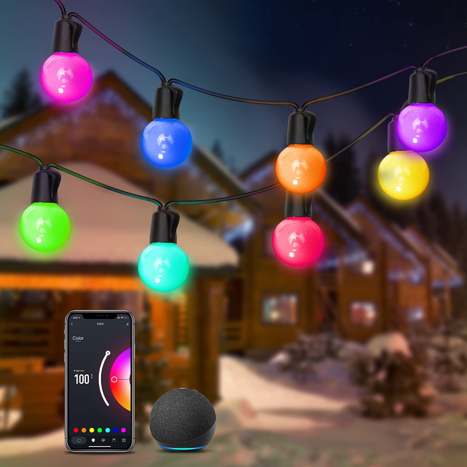 Kasa Smart Outdoor String Lights EP40 48ft G40