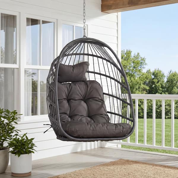 Kozyard Outdoor Hanging Patio Chair with Stand and Cushion