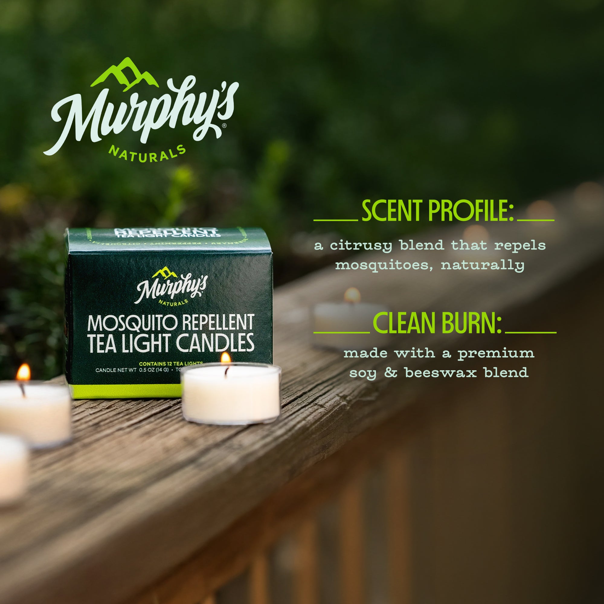 Murphy's Naturals Large Mosquito Repellent Candle with Citronella