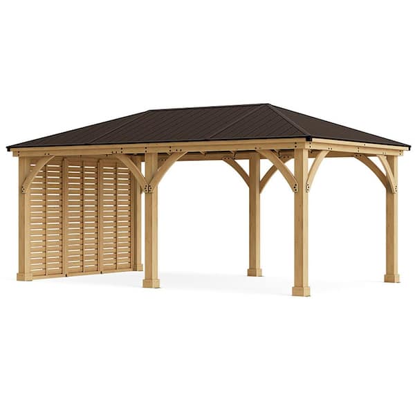 Yardistry 12x14 Meridian Gazebo Kit with Galvanized Steel Roof